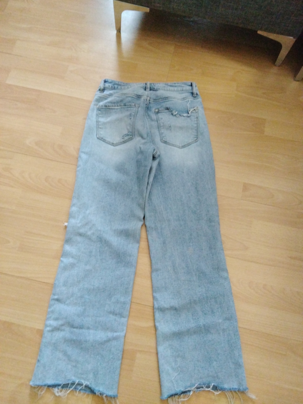 Light Blue Women's Straight-Leg Jeans